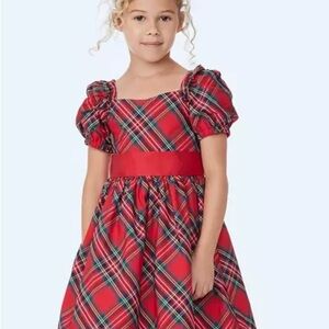 Janie and Jack Girls' holiday Bradbury Tartan plaid size 10
